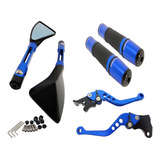 Kit Retrovisor Manete Manopla Esportivo Cb300 Cb250 Twister
