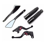 Kit Retrovisor Manete Manopla Esportivo Yamaha Ybr 125 00 Ek