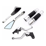 Kit Retrovisor Manete Manopla Fazer Cb300 Twister Titan