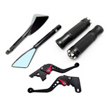Kit Retrovisor Manete Manopla Fazer Lander Falcon Xre Titan