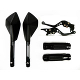 Kit Retrovisor Prisma 2 Manete Manopla Sp Bros 160 Disco