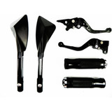 Kit Retrovisor Tomok Manete Manopla Esportiva Cb 300r Fazer