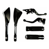 Kit Retrovisor Tomok Manete Manopla Esportivo Fazer 250