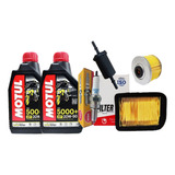 Kit Revisao Factor 125 Factor 150 Motul 20w50 Filtros Vela