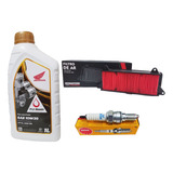 Kit Revisao Lead 110 Oleo Honda 10w30 Filtro Ar Vela Ngk