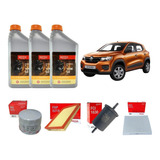 Kit Revisão Oleo   Filtros Kwid 2017 2018 2019 2020 2021