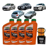Kit Revisao Troca 4 Oleo 5w30 Filtro Peugeot 206 207 208 307