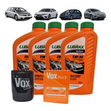 Kit Revisão Troca Óleo 4lts 5w30 Filtro Honda Fit City Civic