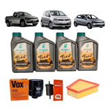 Kit Revisão Troca Oleo Motor Mto Gol Saveiro G5 1 6 4lt 5w40