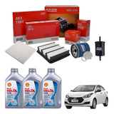 Kit Revisão Troca Óleo Shell Filtros Hb20 1 0 2014 2015