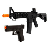 Kit Rifle M4a1 8907 Spring   Pistola V307 Airsoft 6mm