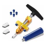 Kit Riscador Manual p Cortar Vidro Cerâmica Telha Piso Top