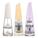 Kit Risqué Base Incolor Secante Express E Cobert Brilhante