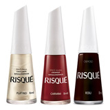 Kit Risque Platino Carmim Rebu 8ml
