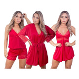 Kit Robe Roupao Camisola