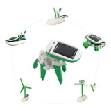 Kit Robô Educativo 6 Em 1 Energia Solar Brinquedo Robótica