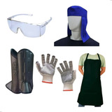 Kit Roçador Epi Luva Avental Touca Perneira Oculos