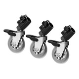 Kit Roda Para Tripé  Rodízios Para Tripé  Roda 75mm   7 5cm