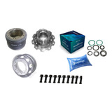 Kit Roda Raiada Para Roda Disco Carretas 2 Rolamentos Grande