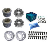 Kit Roda Raiada Para Roda Disco Carretas 2 Rolamentos Grande