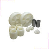 Kit Rodas De Carga Direcional Paleteira Paletrans Tm2500