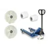 Kit Rodas Nylon Paleteira Paletrans Tm2220 Carga Direcional