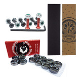 Kit Rolamento Bs Red Lixa Emborrachada E Parafuso 3 8