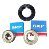 Kit Rolamentos Retentor Lava E Seca Electrolux Lse09 11 Skf