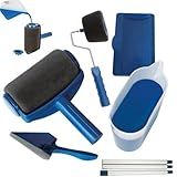 Kit Rolo De Pintura Antigotejamento Com Reservatório- 6 Peças