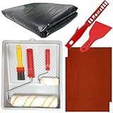 Kit Rolo De Pintura Parede Profissional Completo Para Parede Sem Respingo