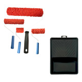 Kit Rolo De Textura 23cm 15cm 9cm 5 Cabelo De Anjo C bandeja