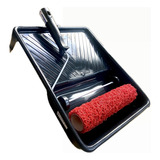 Kit Rolo De Textura Cabelo De Anjo 23cm C bandeja E Cabo