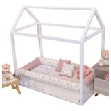 Kit Rolos Montessoriano Mini Cama 8 Peças Algodão C lençol