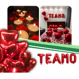 Kit Romantico 300 Pétalas De Rosas 10 Velas 4 Balões Te Amo