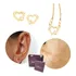 Kit Rommanel Coração Colar 531182 + Brinco 524177 + Estojo