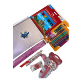Kit Rosa Escolar Infantil C 10 Itens