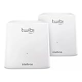 Kit Roteador Wi Fi Mesh Com 2 Unidades Twibi Giga Branco Intelbras
