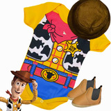 Kit Roupa Body Bebê Temático Woody