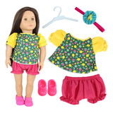 Kit Roupa Boneca Para Our Generation Salada De Fruta 5 Pçs
