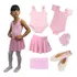 Kit Roupa De Ballet  balé Lindo Para Crianças 02 Ao 12 Anos