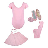 Kit Roupa De Ballet Juvenil adulto 5 Itens Uniforme Balé