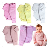 Kit Roupa De Bebe 10 Peças Body Manga Longa E Mijão Suedine
