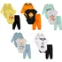 Kit Roupa De Bebe 9 Peças Body E Calça Algodão De Menino