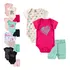 Kit Roupa De Bebê Kit 9 Pçs Body Manga Curta E Short Algodao