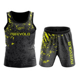 Kit Roupa De Futevolei Masculino Regata E Short Game