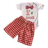 Kit Roupa Infantil Festa Junina Primeiro