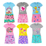 Kit Roupa Infantil Menina 6 Peças Conjunto Infantil Menina