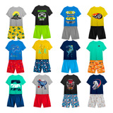 Kit Roupa Infantil Menino 12 Peças Conjunto Infantil Menino