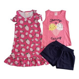 Kit Roupa Infantil Vestido