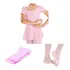 Kit Roupa Uniforme Ballet  collant C  Saia   Meia  sapatilha